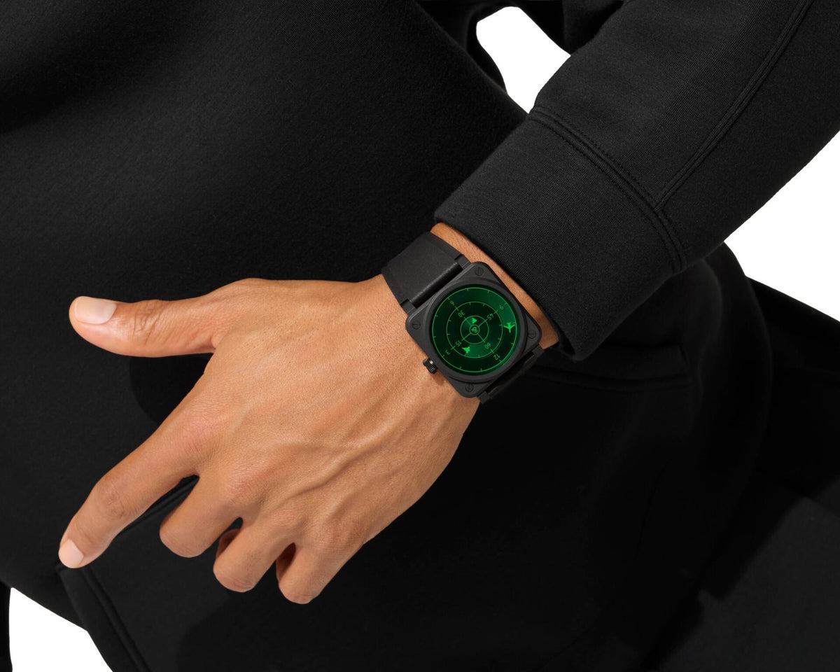 Bell & Ross BR 03 Green Radar Ceramic Limited Edition Automatic BR03A-GRDR-CE/SRB (Green Dial / 41mm)