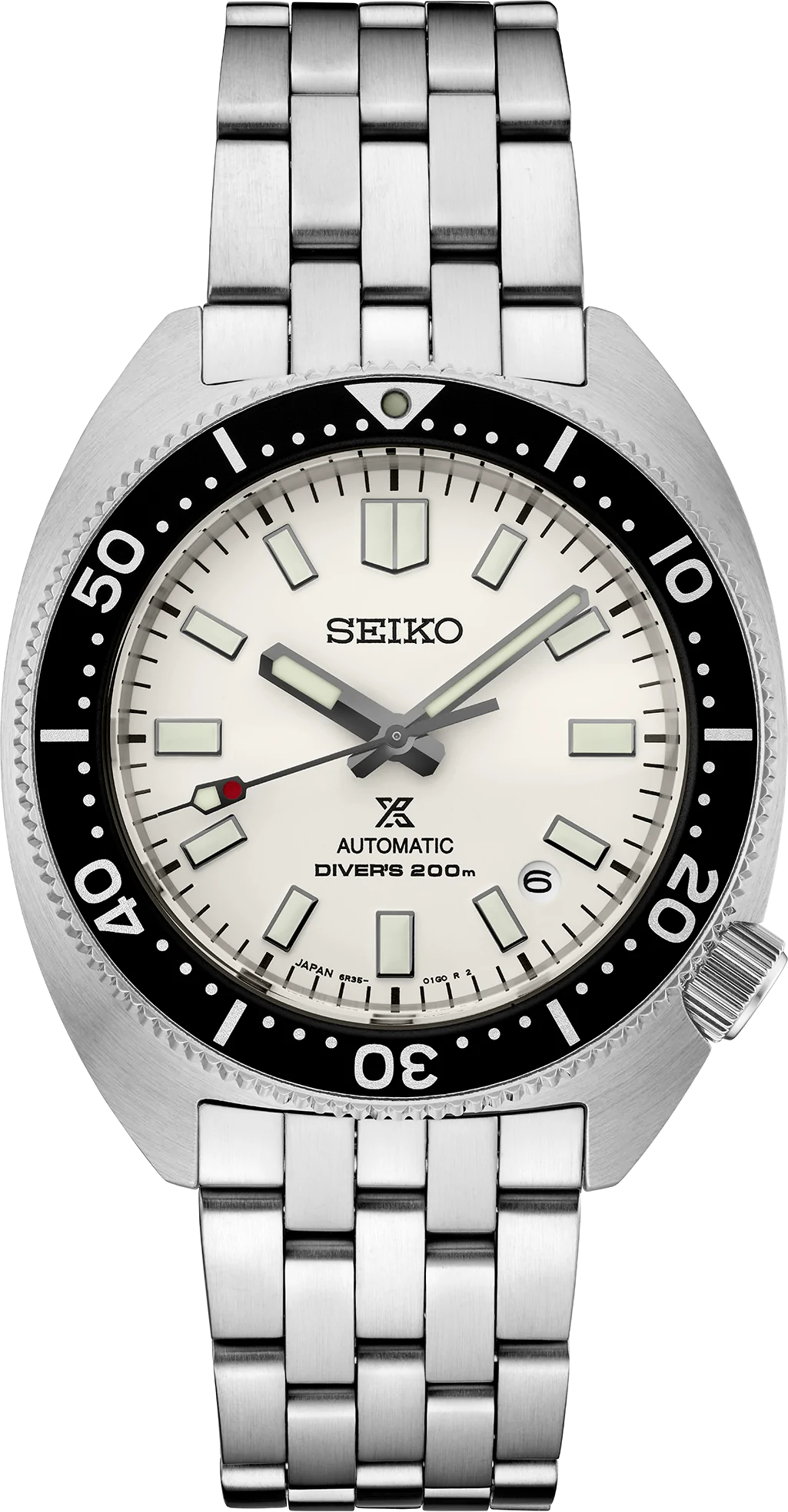 Seiko 5 white dial diver sale