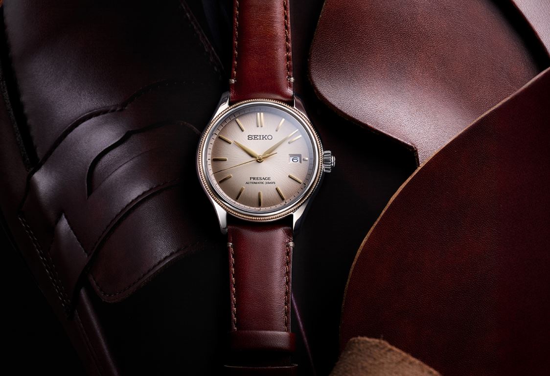 Seiko Presage Classic Series Upcycled Leather Strap Limited Edition SPB529 Automatic (Brown Dial / 40mm)