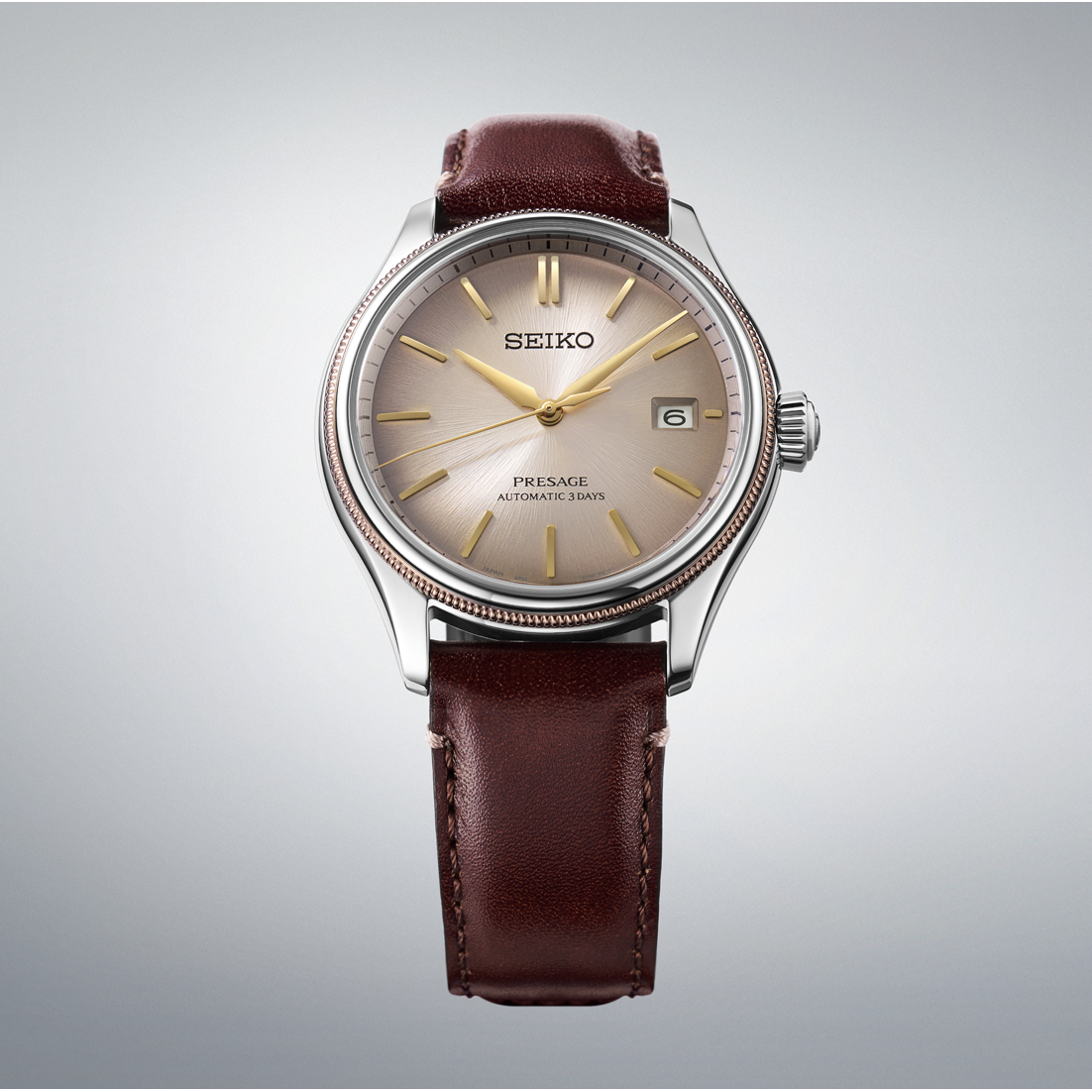 Seiko Presage Classic Series Upcycled Leather Strap Limited Edition SPB529 Automatic (Brown Dial / 40mm)