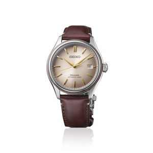 Seiko Presage Classic Series Upcycled Leather Strap Limited Edition SPB529 Automatic (Brown Dial / 40mm)