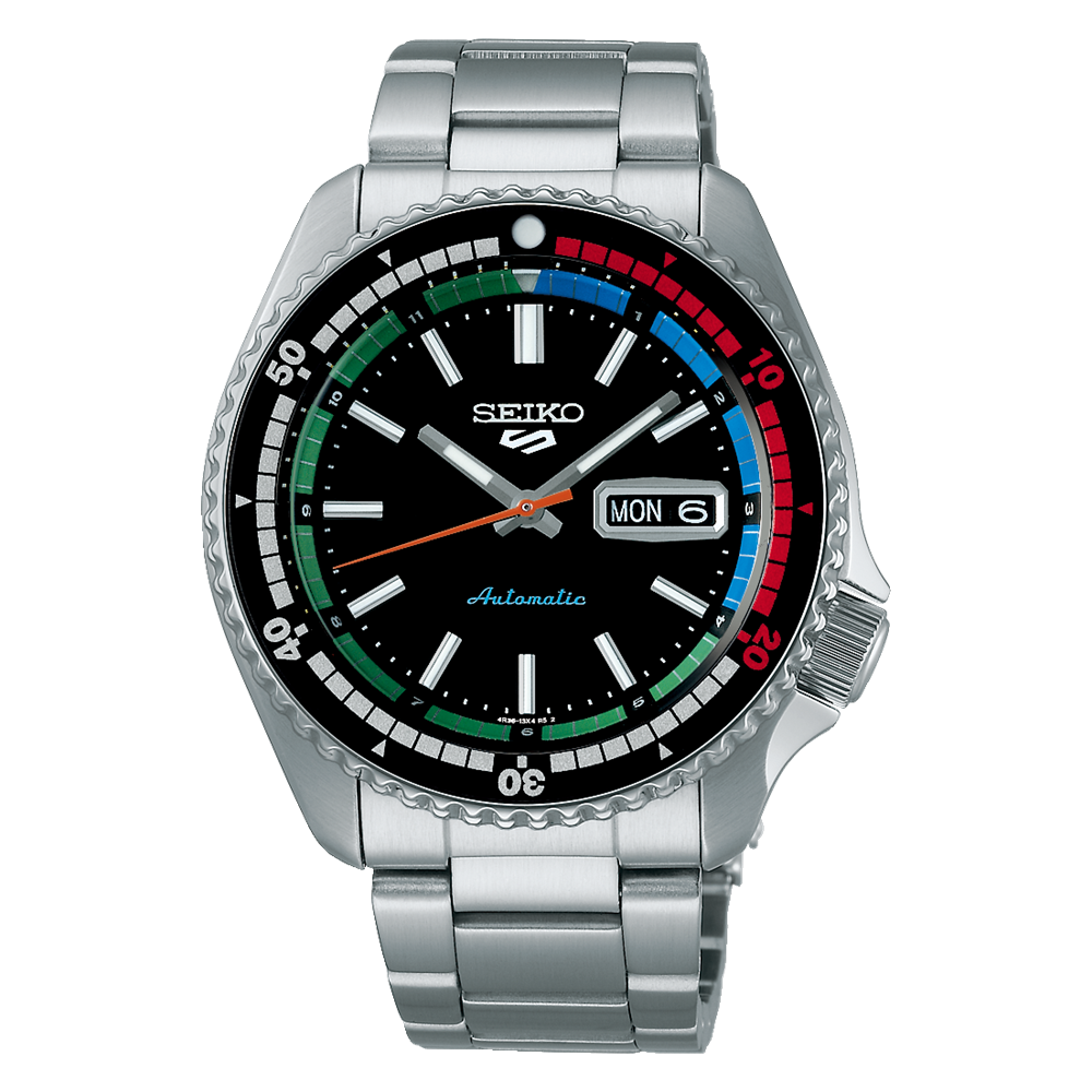 Seiko 5 Sports Regatta SRPK13 Automatic Black Dial 42.5mm