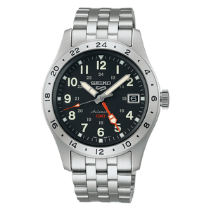 Seiko 5 Sports Field GMT SSK023 Automatic Black Dial 39mm Hemsleys Jewellers