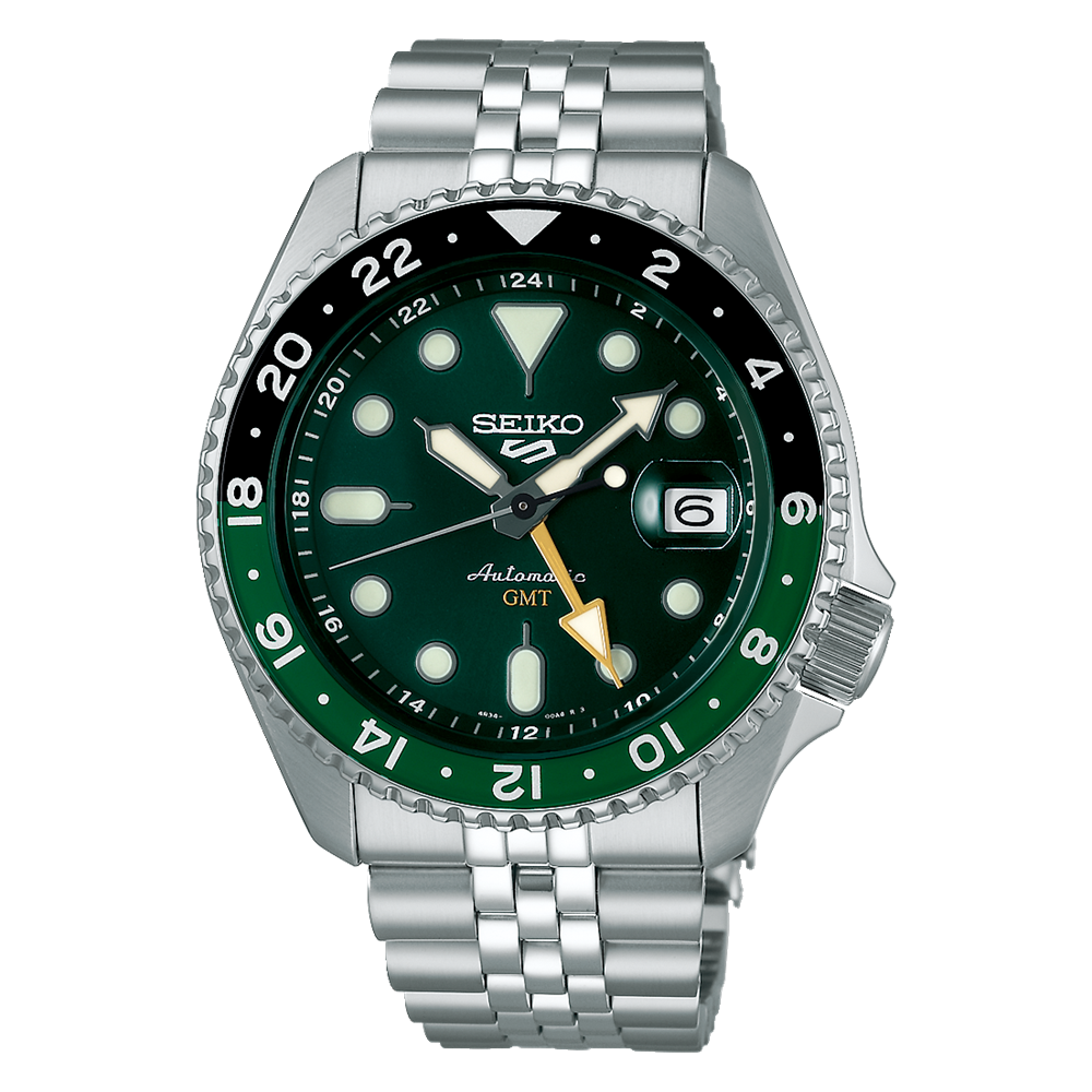 Seiko 5 Sports GMT SSK035 Automatic (Green Dial / 42.5mm)