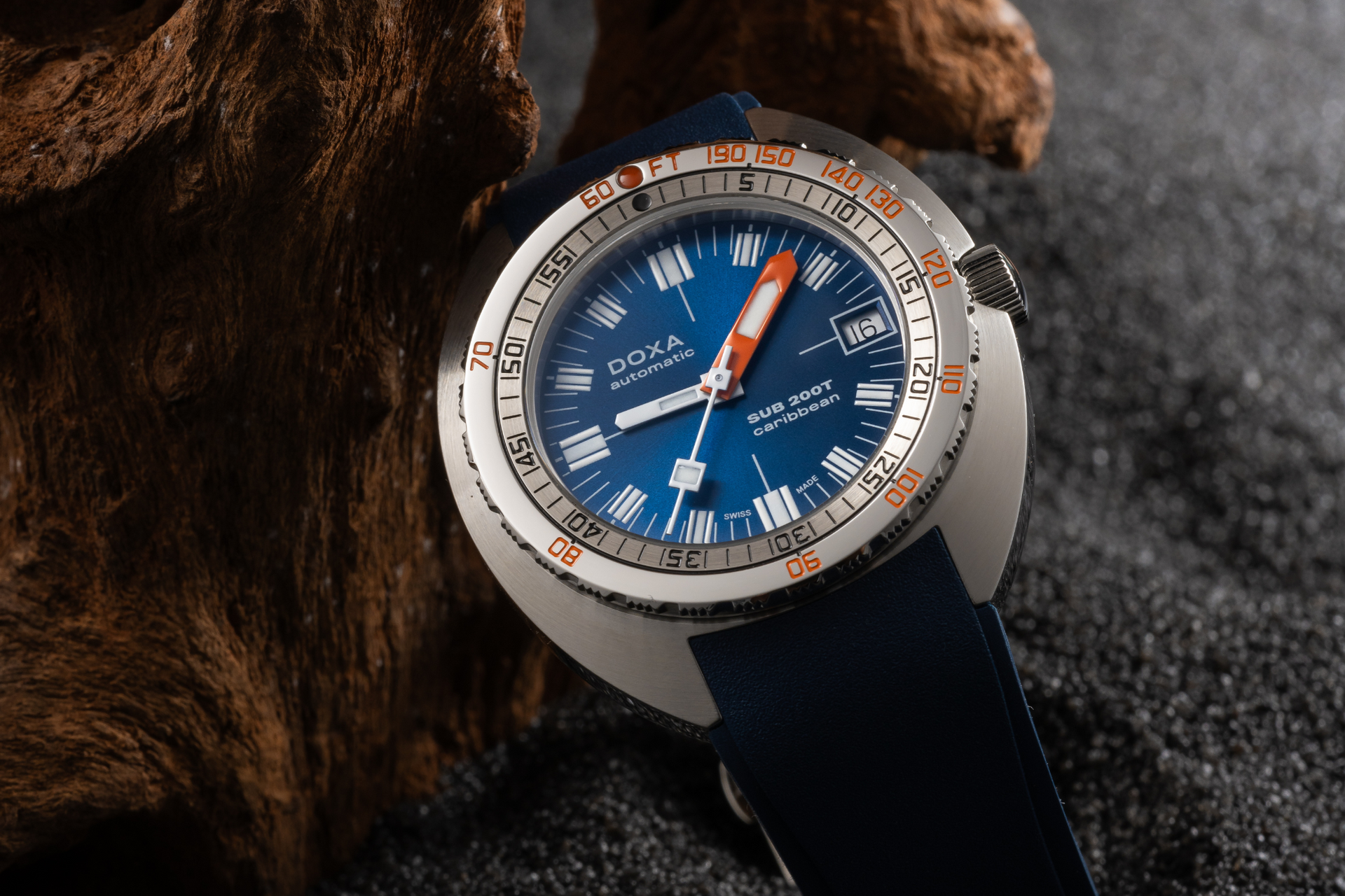 Doxa SUB 200T Caribbean Automatic (Blue Dial / 39mm)