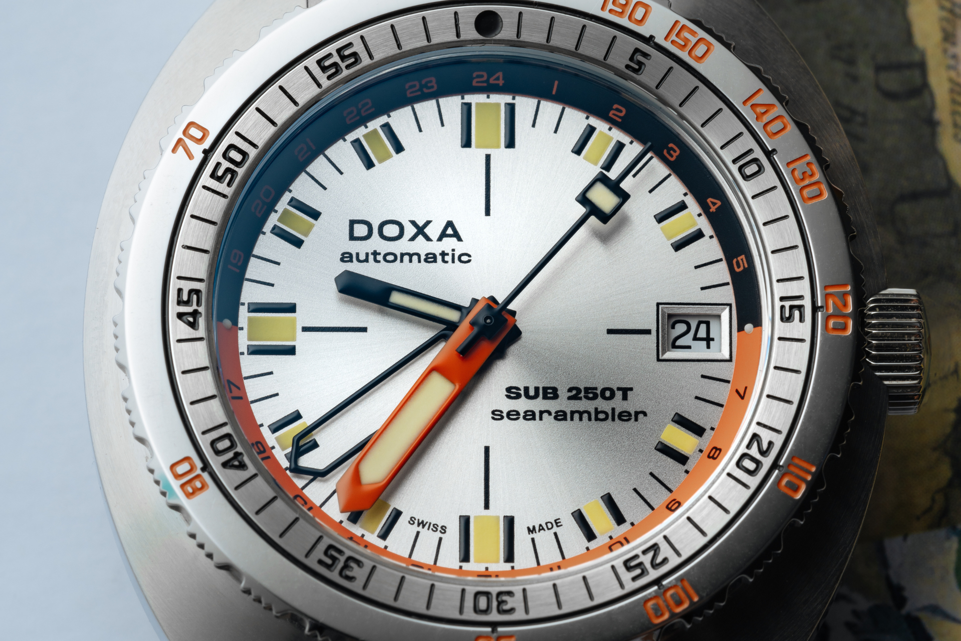 Doxa SUB 250T GMT Searambler Automatic (Silver Dial / 40mm)