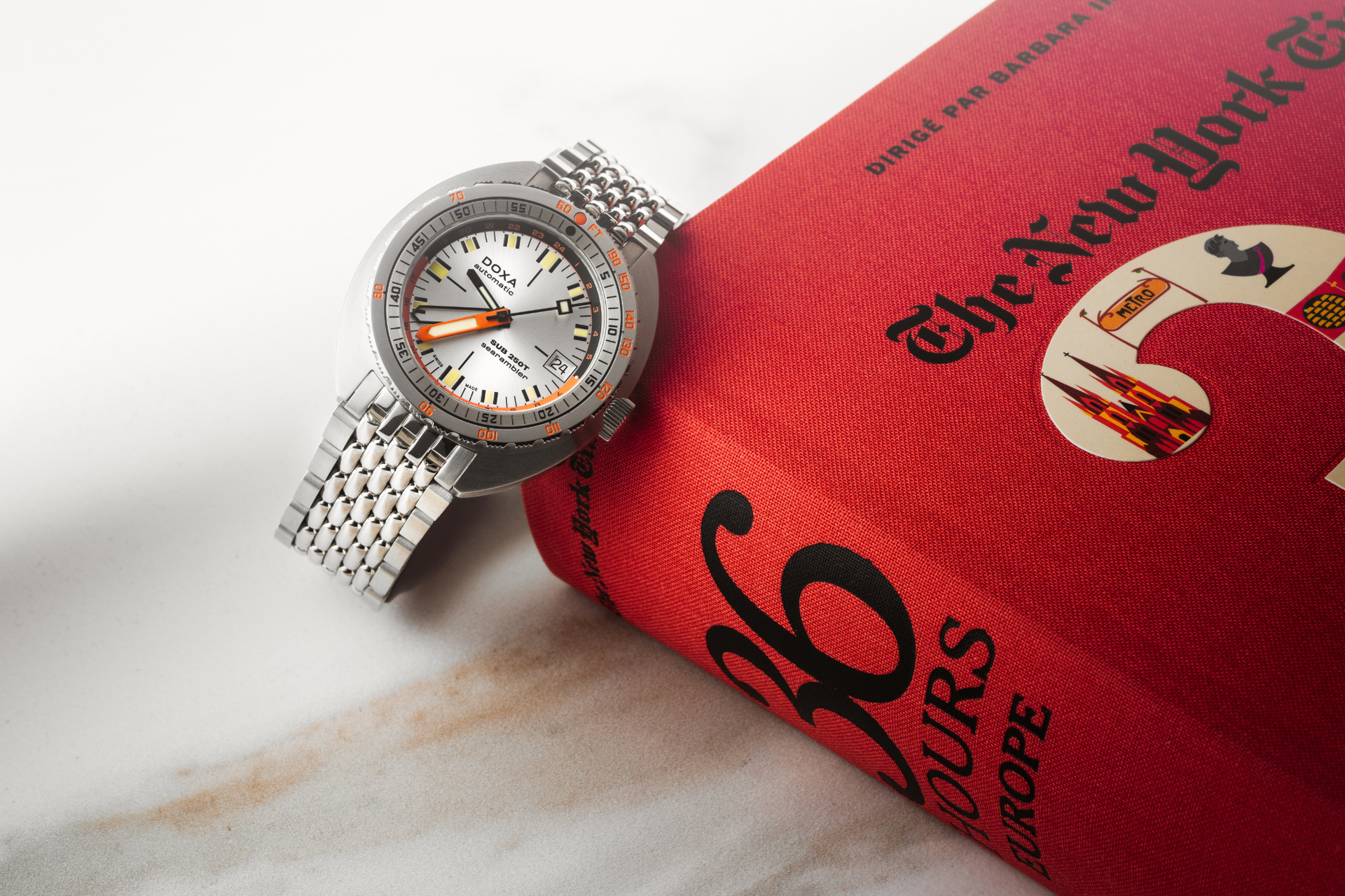 Doxa SUB 250T GMT Searambler Automatic (Silver Dial / 40mm)