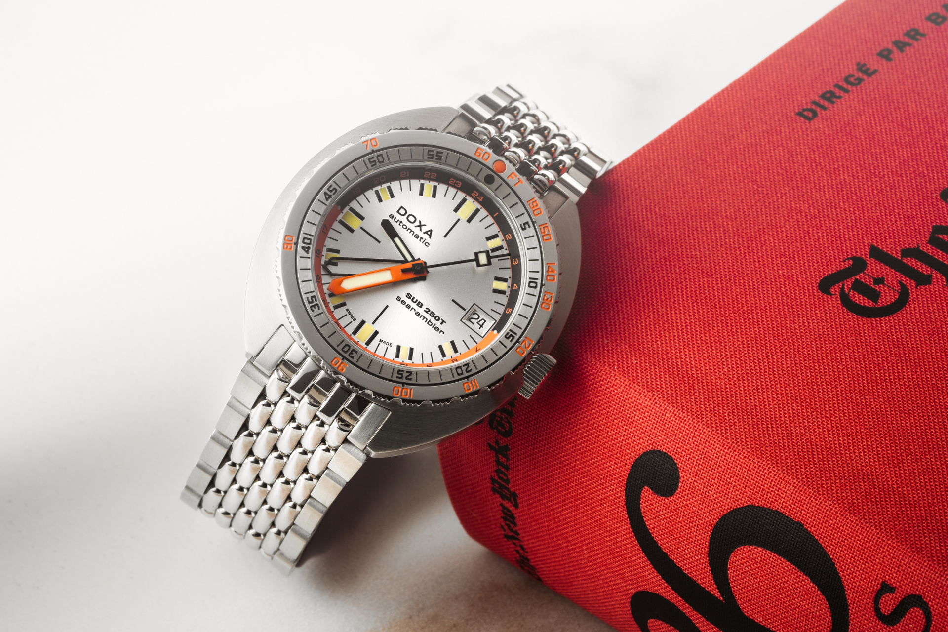 Doxa SUB 250T GMT Searambler Automatic (Silver Dial / 40mm)