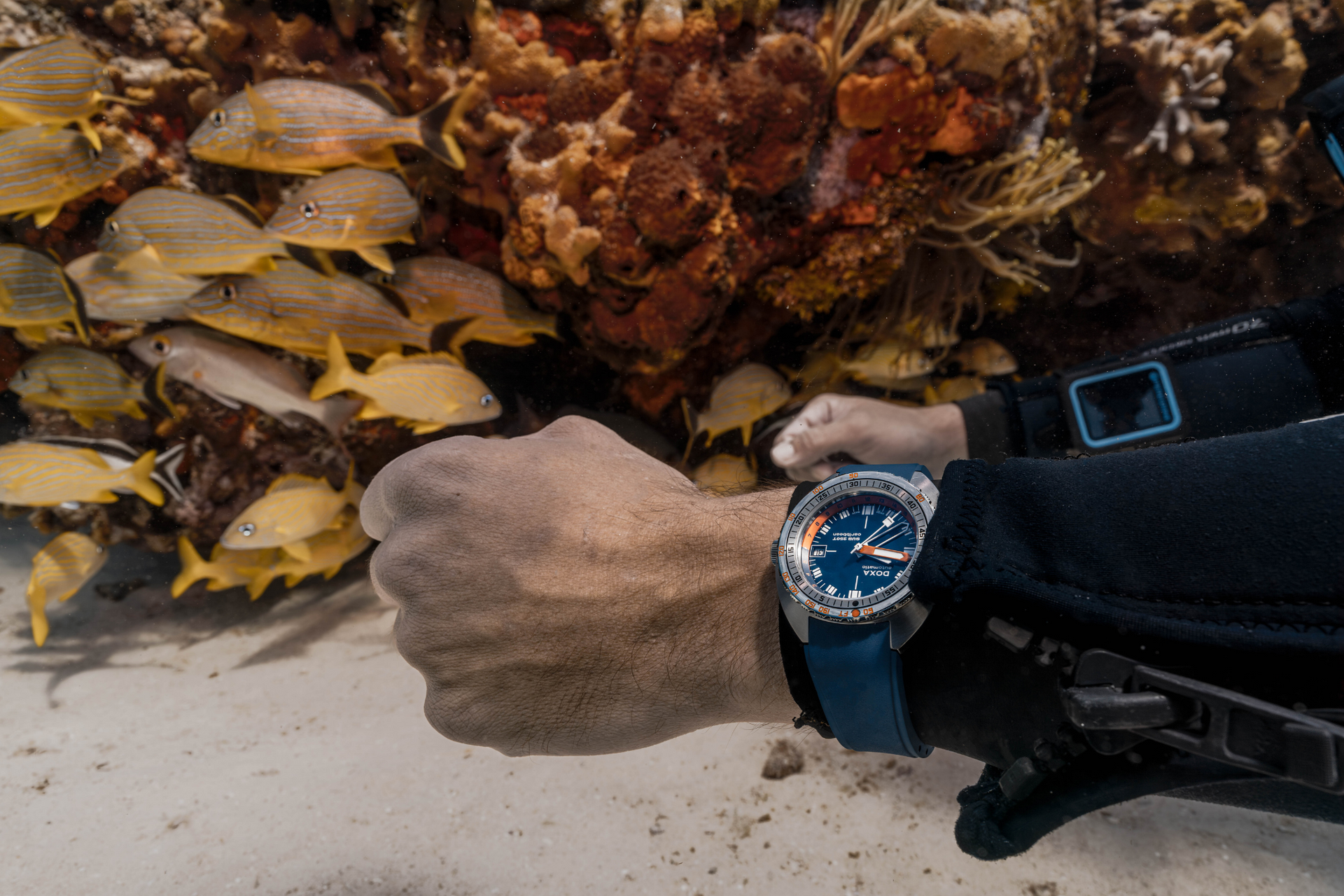 Doxa SUB 250T GMT Caribbean Automatic (Blue Dial / 40mm)