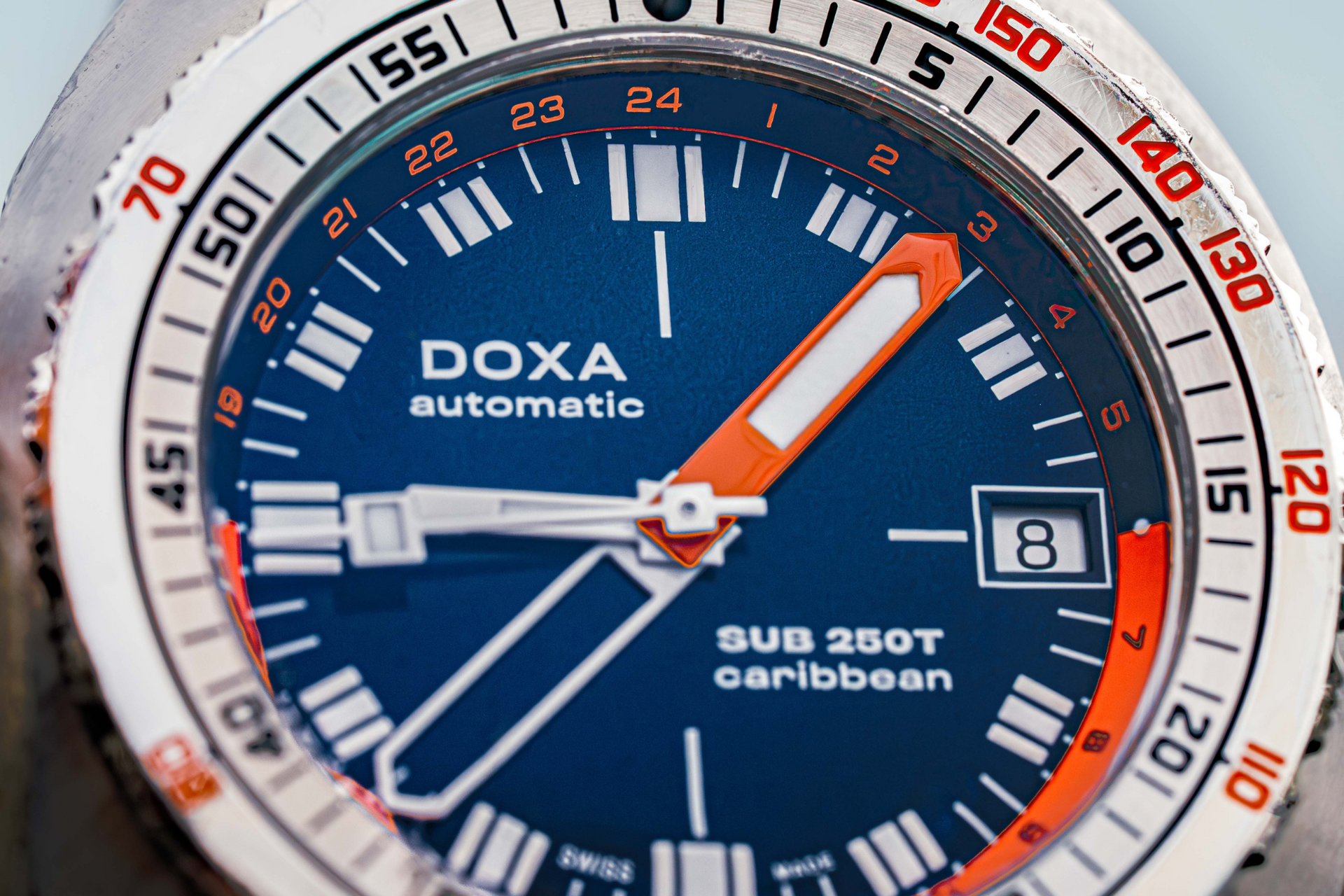 Doxa SUB 250T GMT Caribbean Automatic (Blue Dial / 40mm)