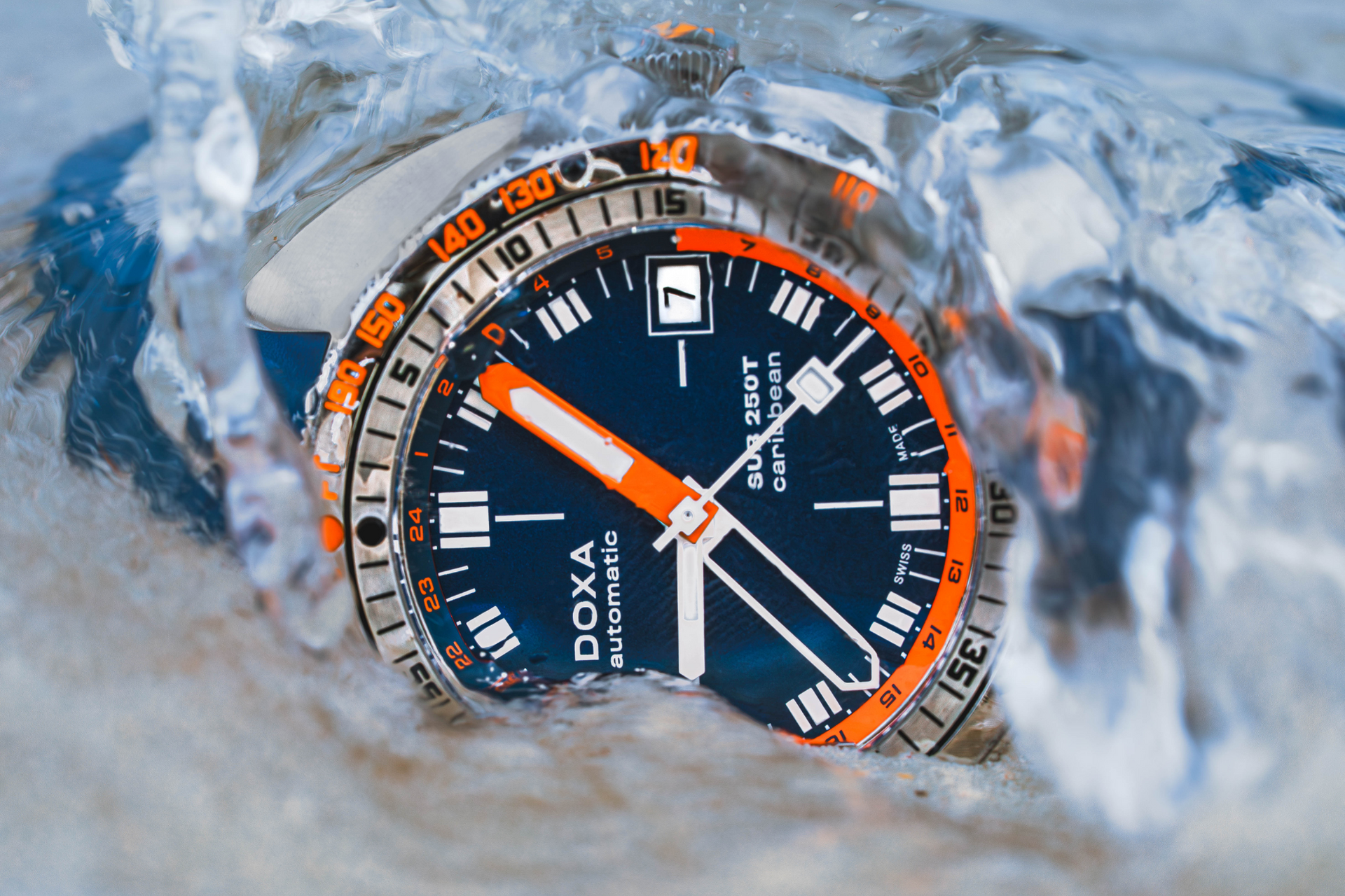 Doxa SUB 250T GMT Caribbean Automatic (Blue Dial / 40mm)