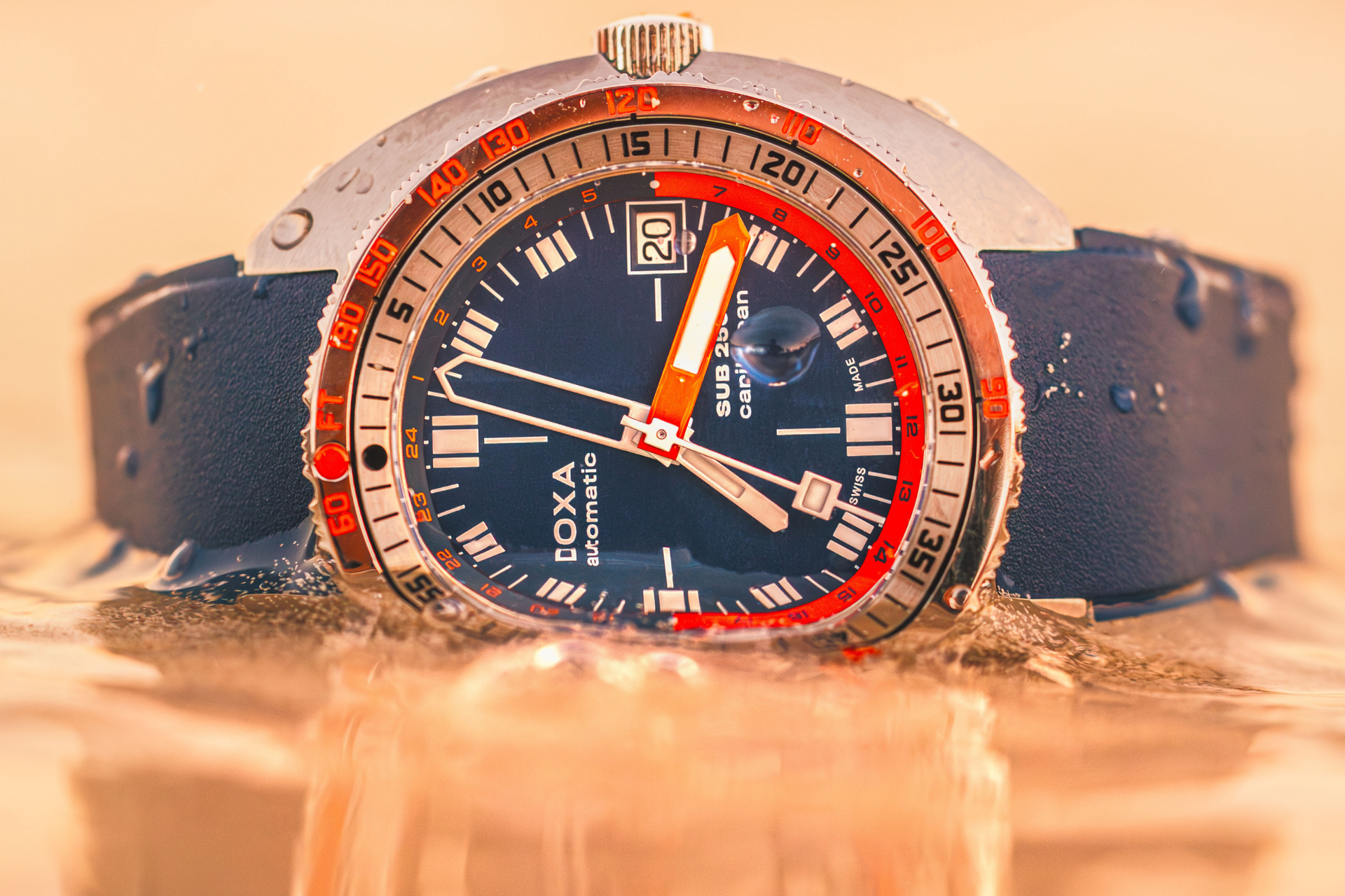 Doxa SUB 250T GMT Caribbean Automatic (Blue Dial / 40mm)