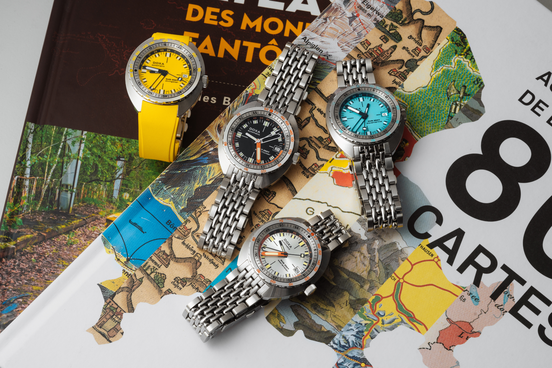 Doxa SUB 250T GMT Divingstar Automatic (Yellow Dial / 40mm)