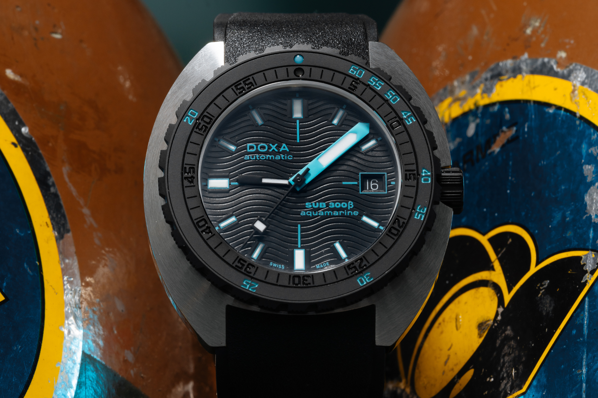 Doxa SUB 300 Beta Aquamarine Automatic (Black Dial / 42.5mm)
