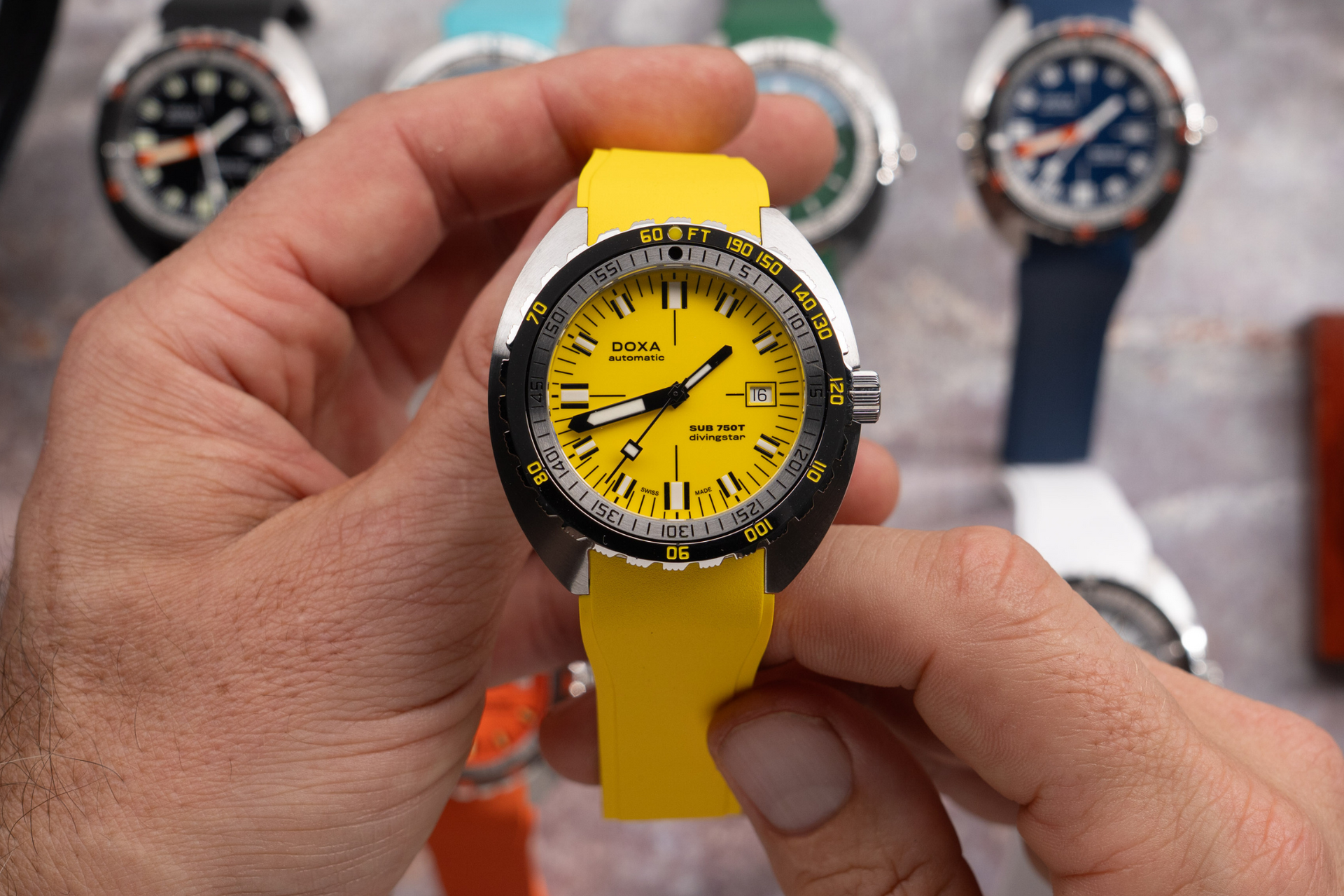 Doxa SUB 750T Divingstar Automatic (Yellow Dial / 45mm)