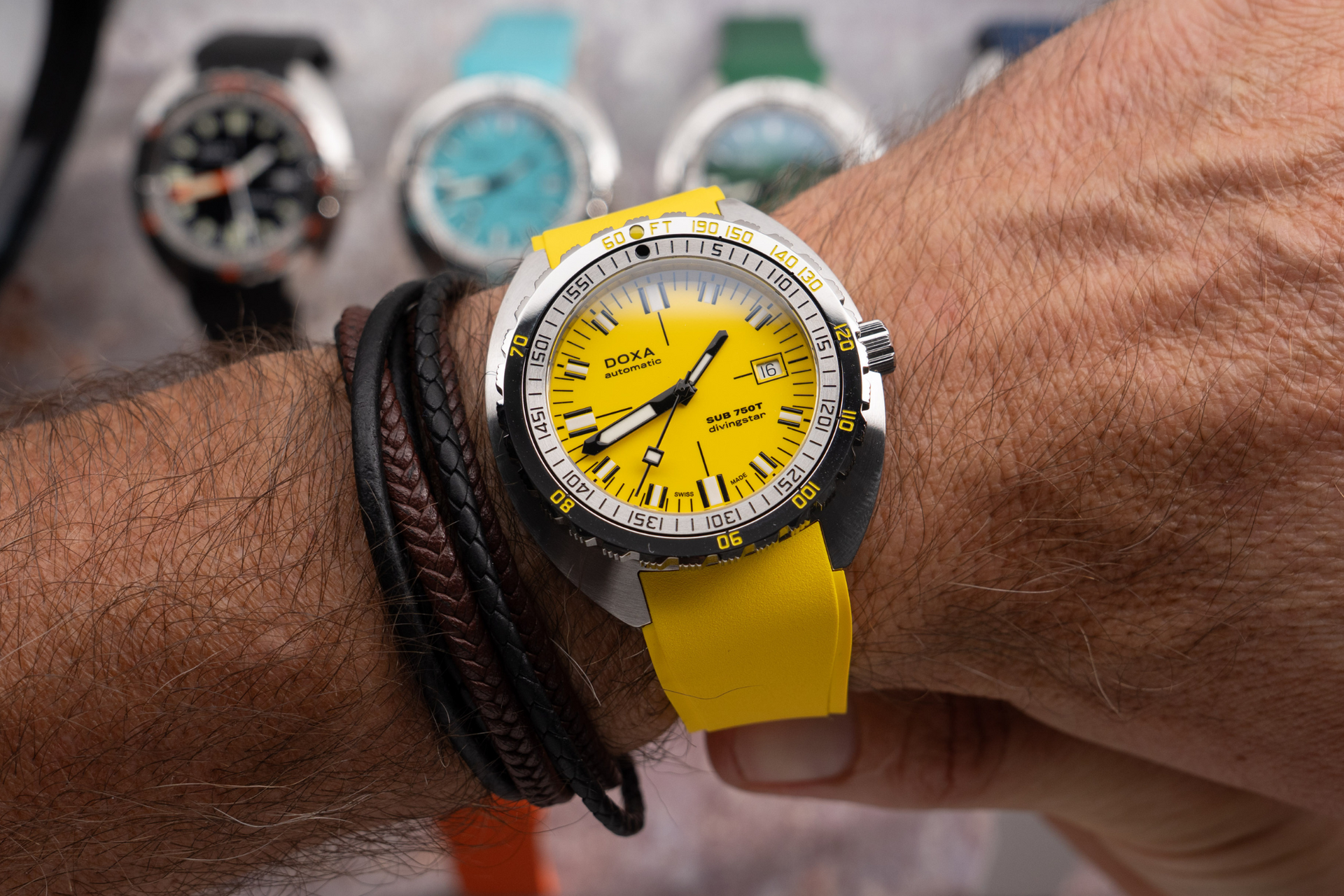 Doxa SUB 750T Divingstar Automatic (Yellow Dial / 45mm)