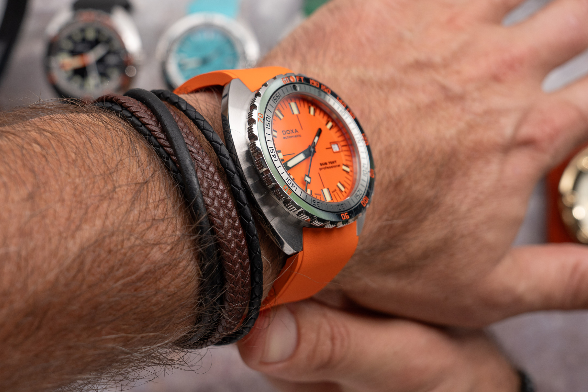 Doxa SUB 750T Professional Automatic (Orange Dial / 45mm)
