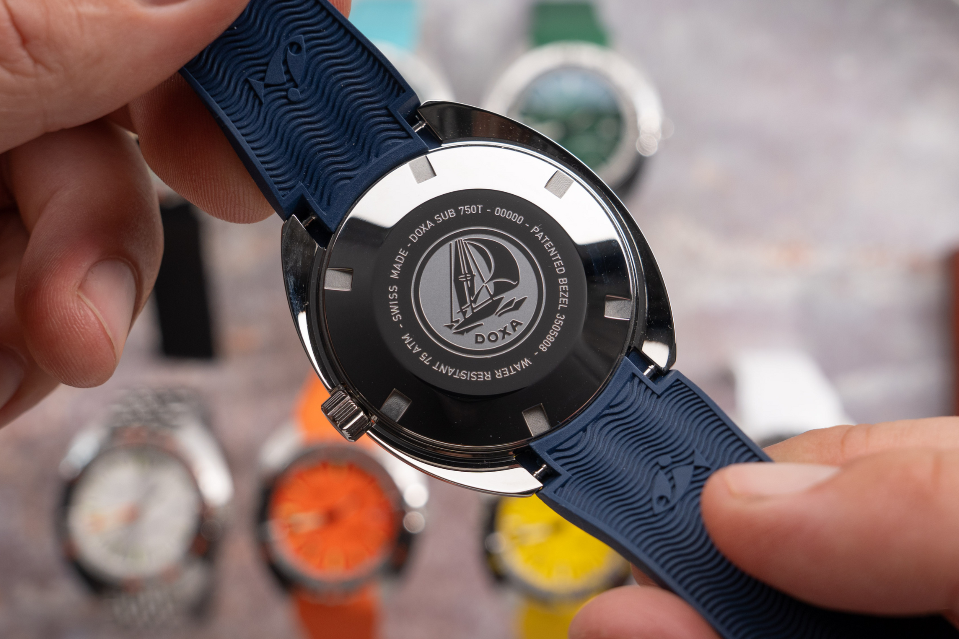 Doxa SUB 750T Caribbean Automatic (Blue Dial / 45mm)