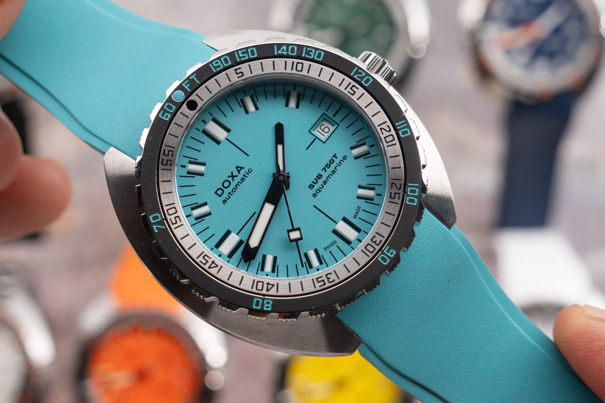 Doxa SUB 750T Aquamarine Automatic (Aquamarine Dial / 45mm)