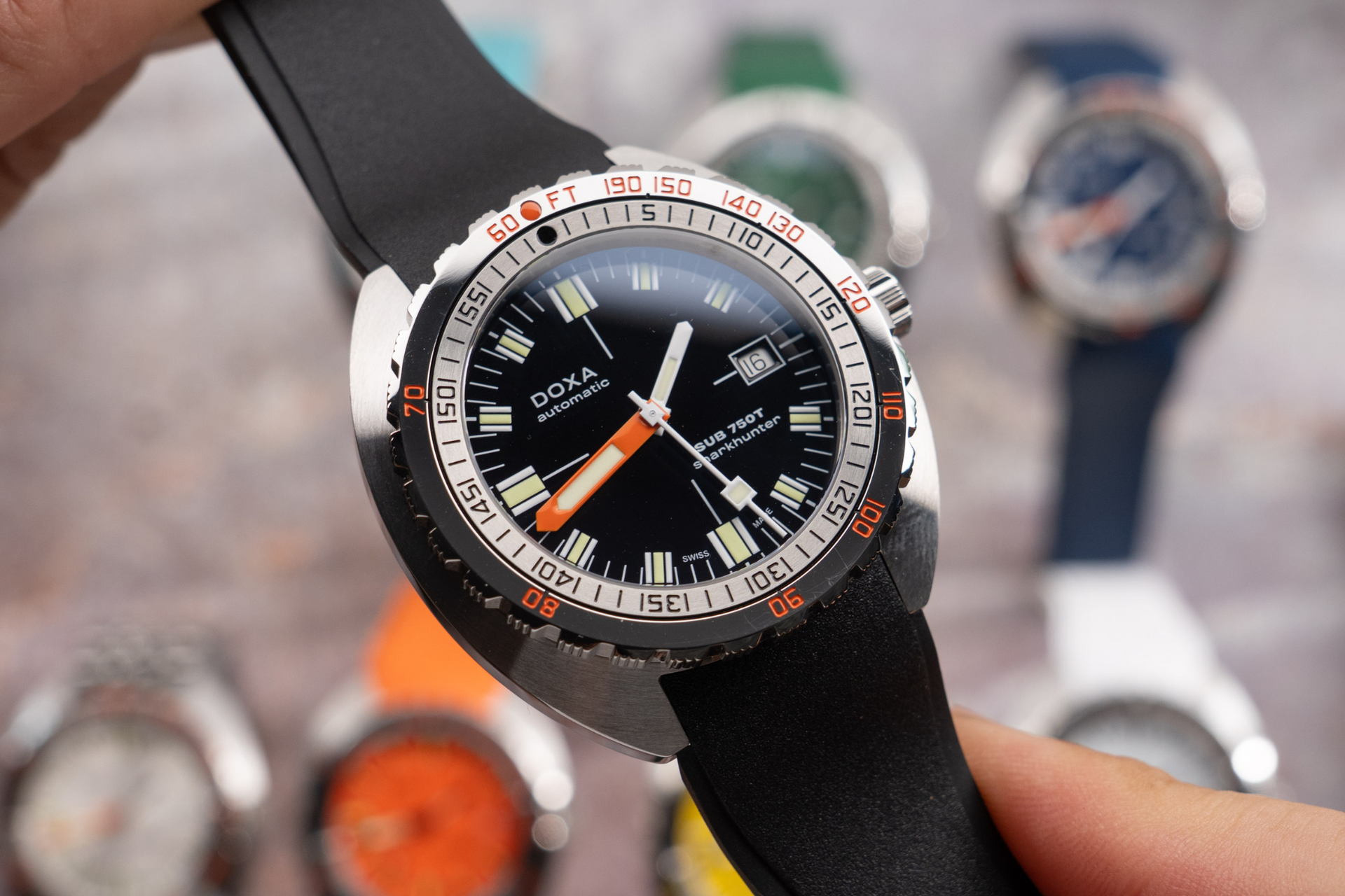 Doxa SUB 750T Sharkhunter Automatic (Black Dial / 45mm)