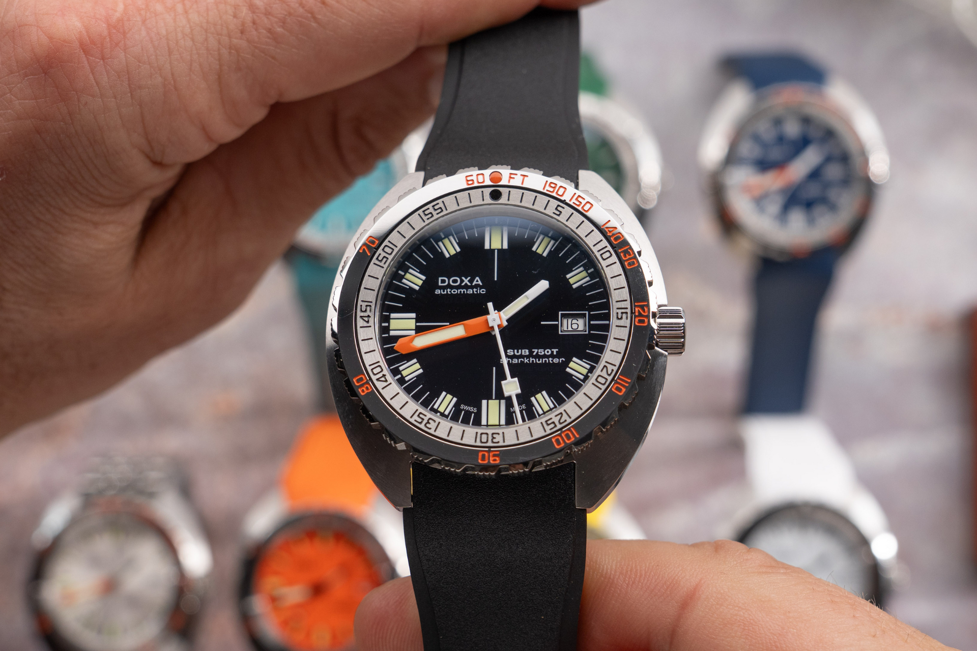 Doxa SUB 750T Sharkhunter Automatic (Black Dial / 45mm)