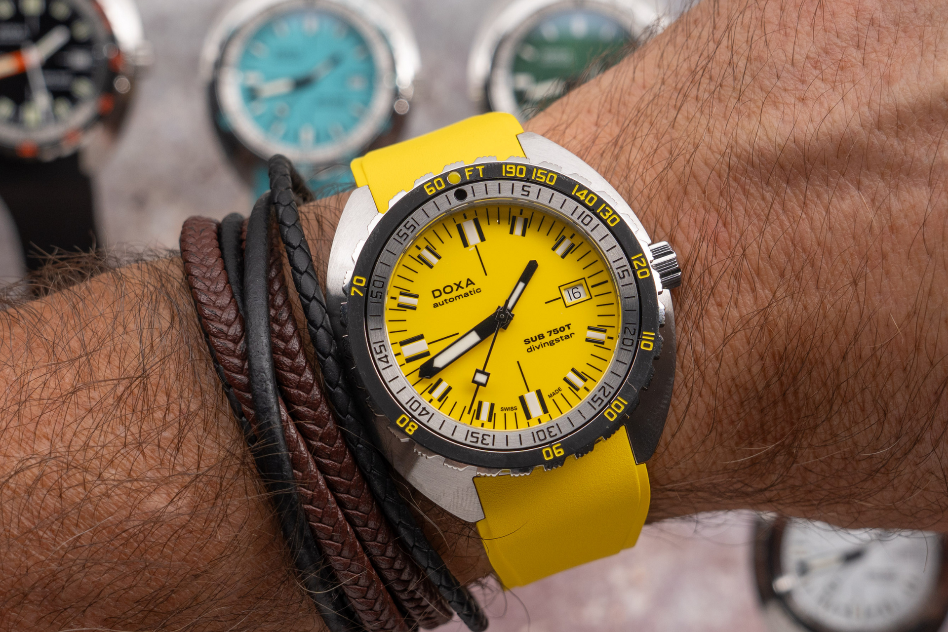 Doxa SUB 750T Divingstar Automatic (Yellow Dial / 45mm)