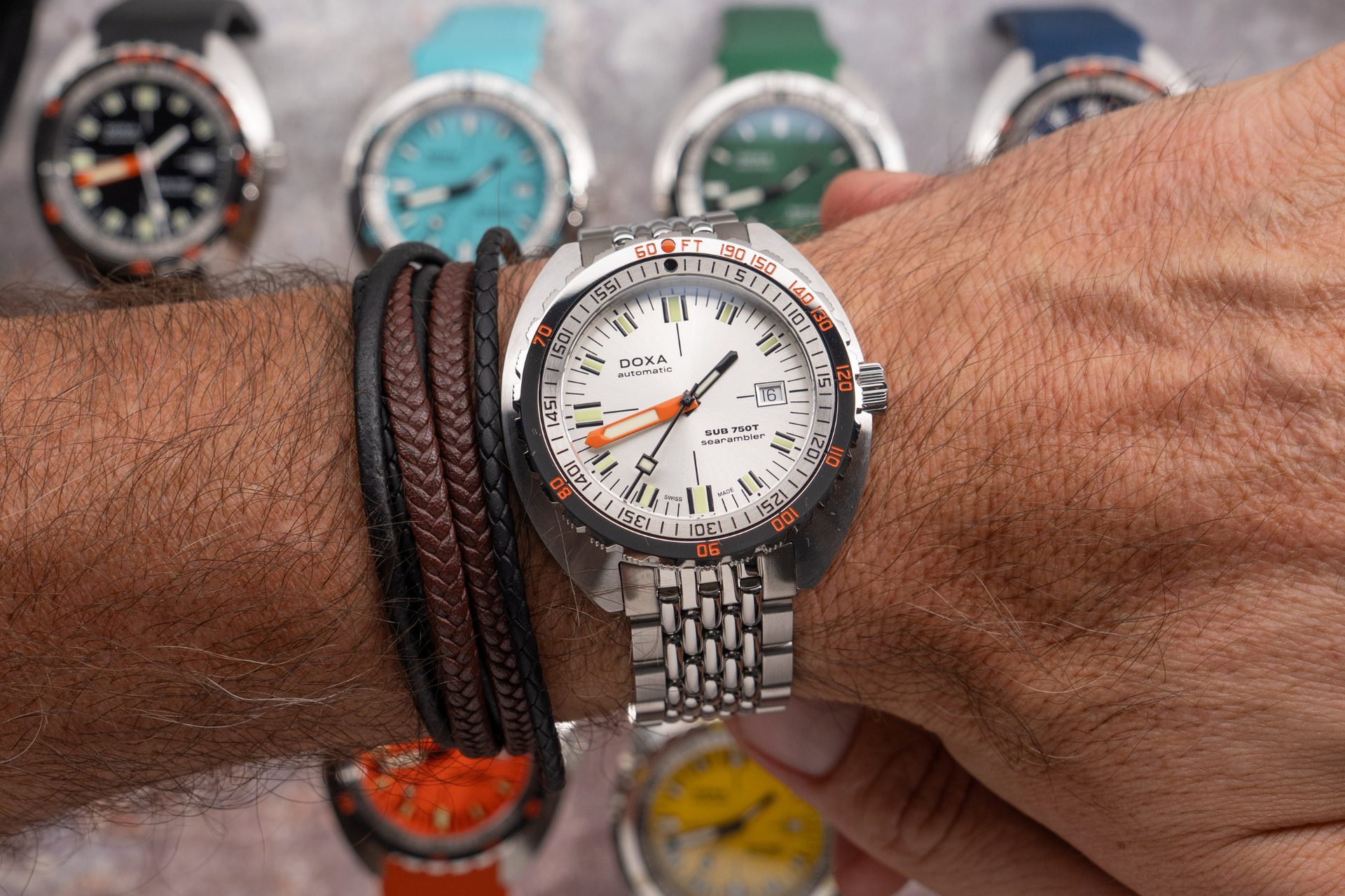 Doxa SUB 750T Searambler Automatic (Silver Dial / 45mm)