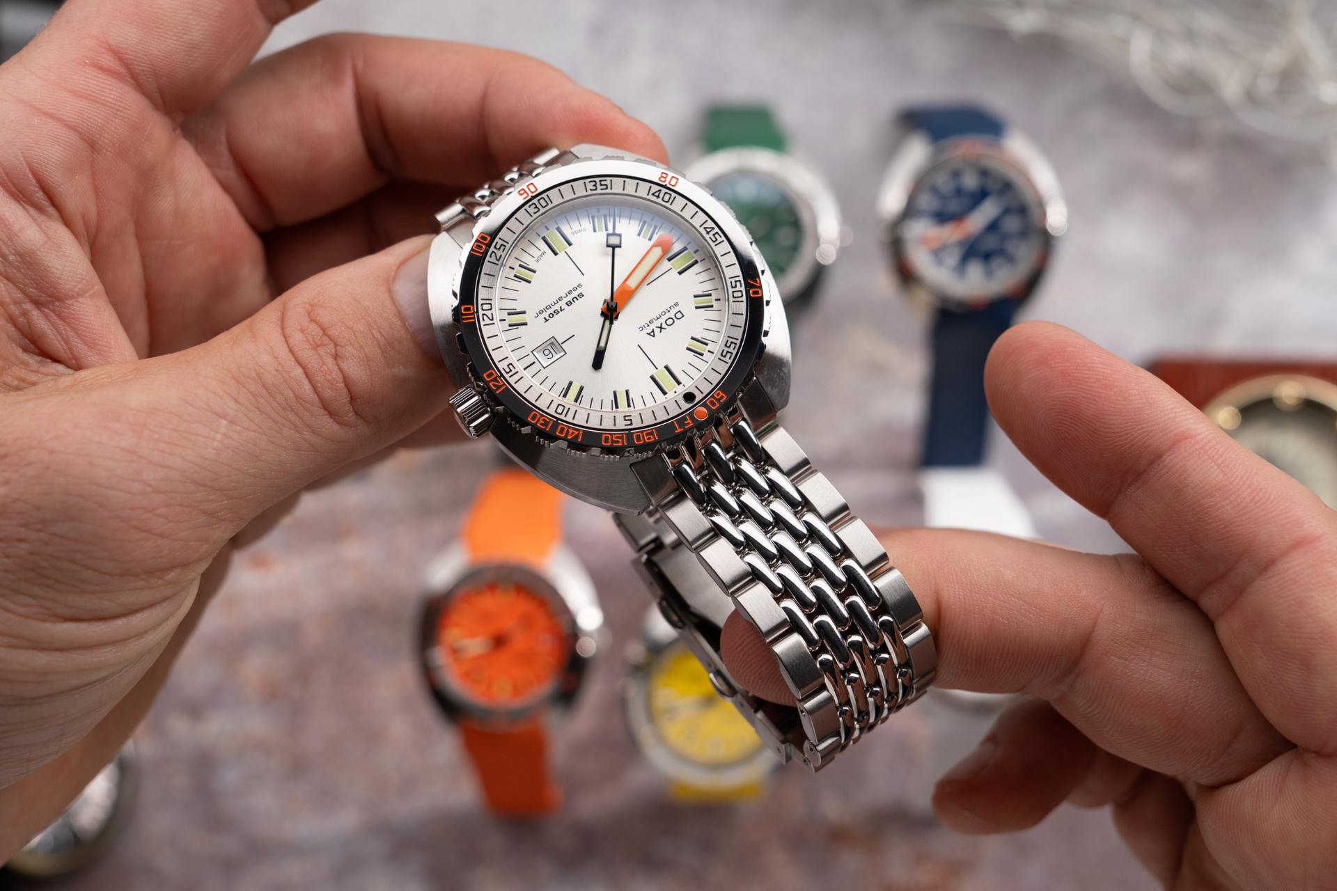 Doxa SUB 750T Searambler Automatic (Silver Dial / 45mm)