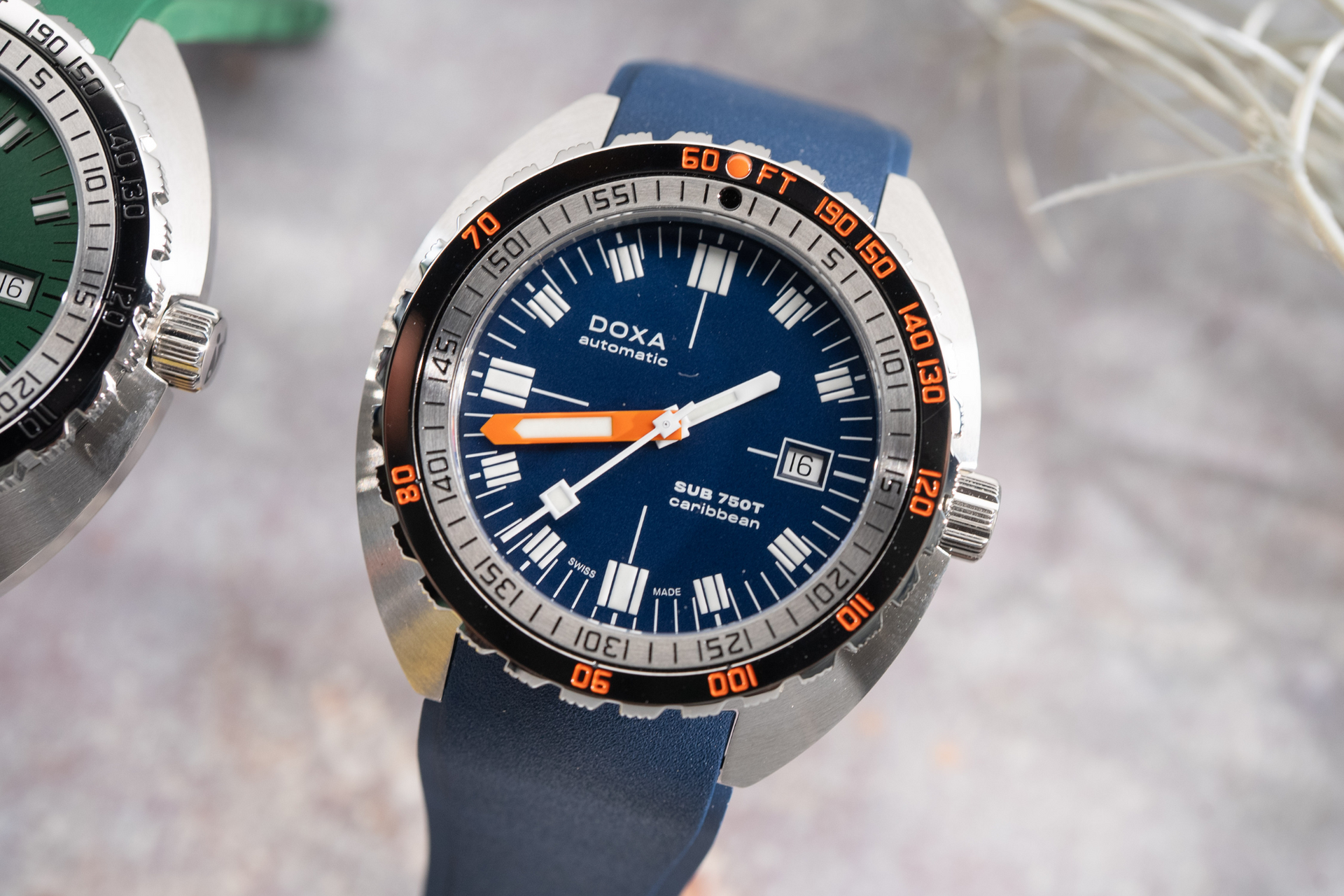 Doxa SUB 750T Caribbean Automatic (Blue Dial / 45mm)