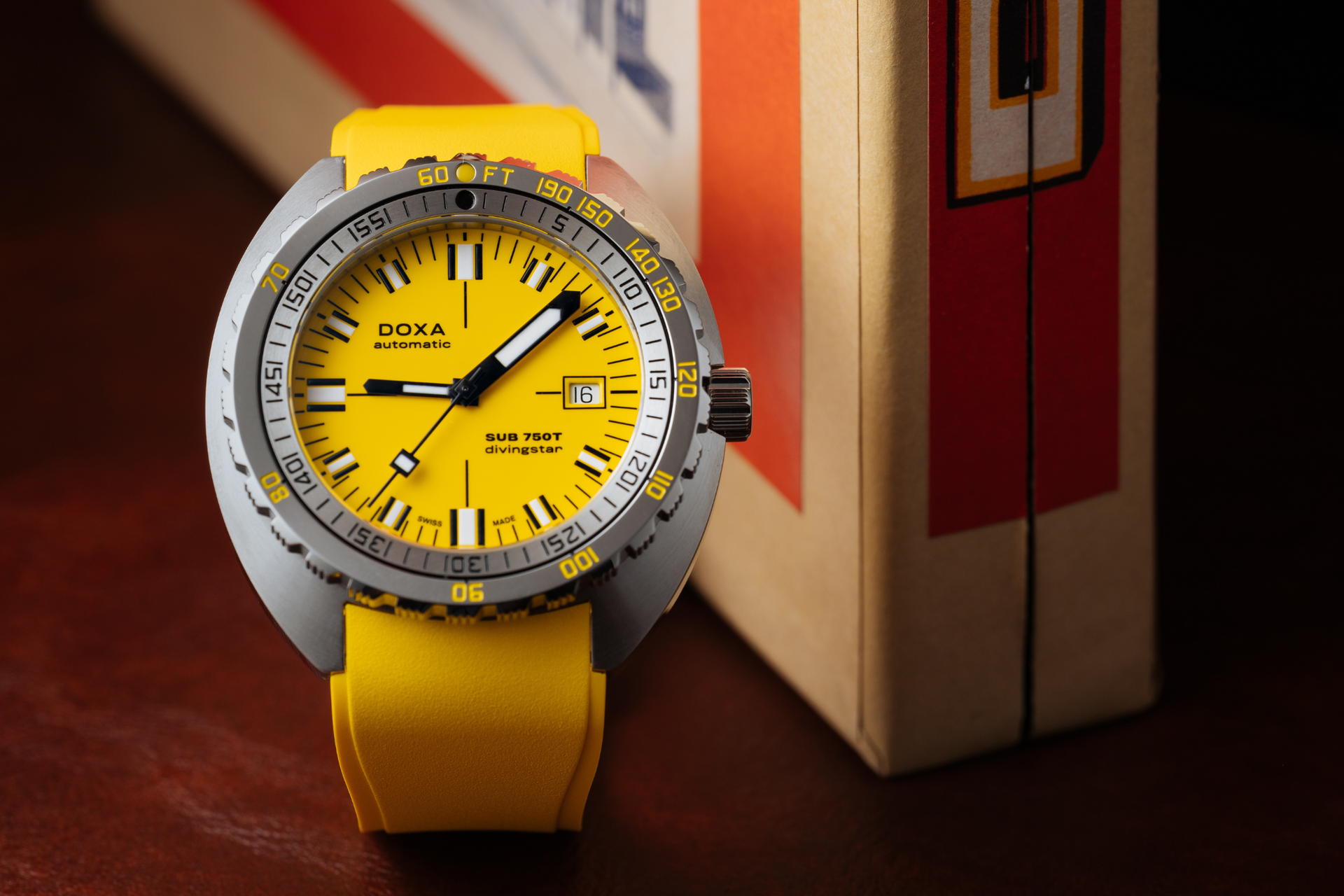 Doxa SUB 750T Divingstar Automatic (Yellow Dial / 45mm)