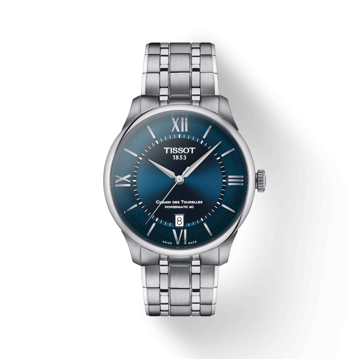Tissot Chemin des Tourelles Powermatic 80 Blue Dial 39mm Hemsleys Jewellers