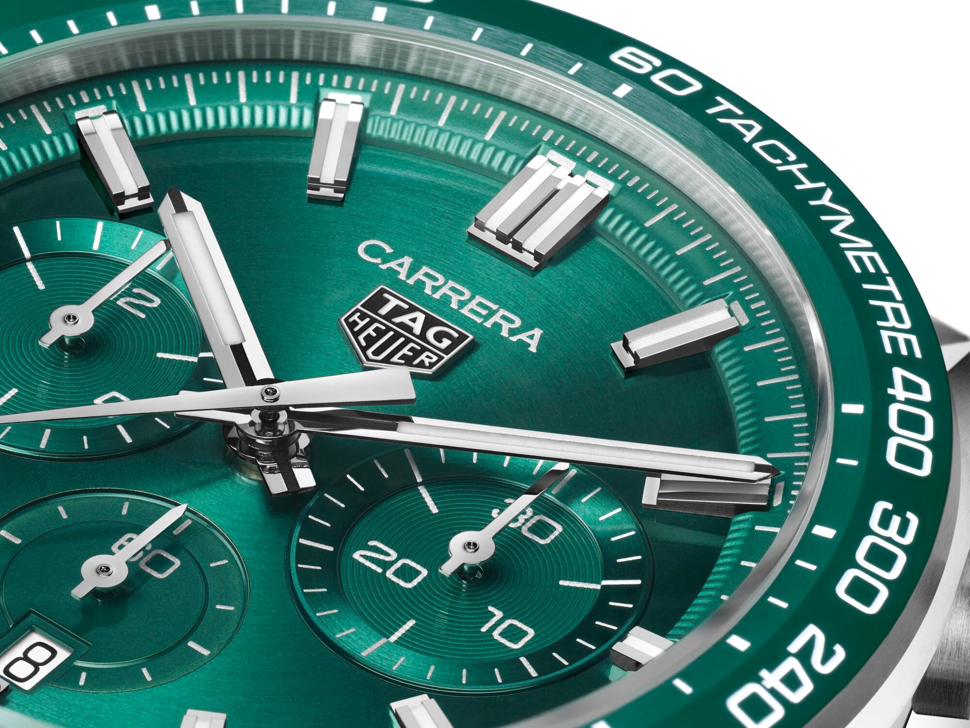 TAG Heuer Carrera Heuer 02 Automatic Chronograph (Green Dial / 44mm)