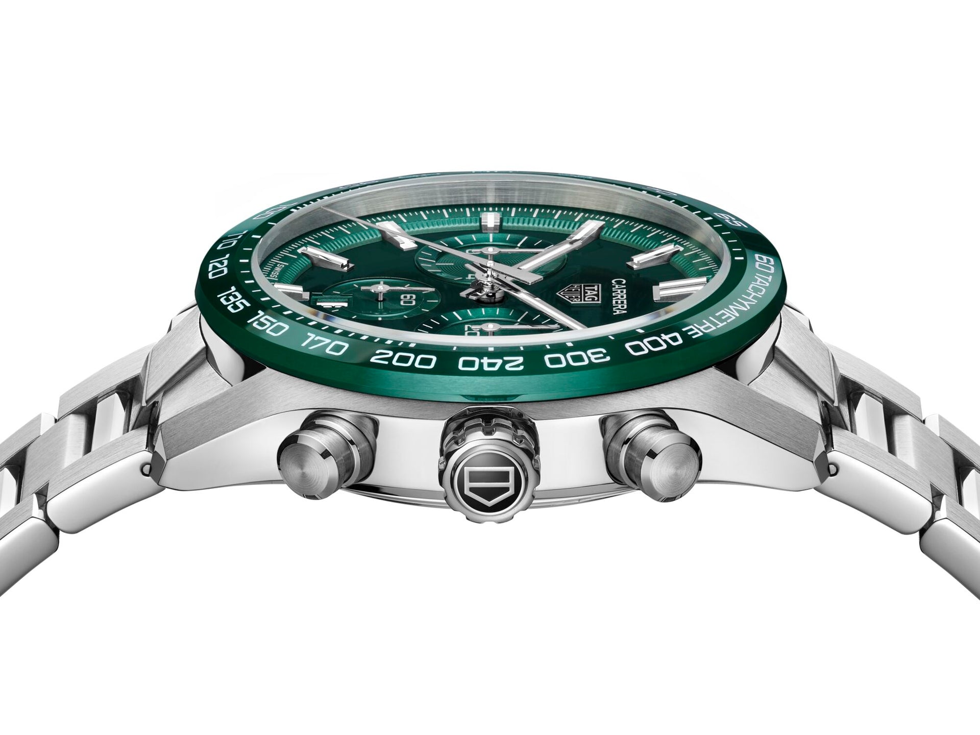 TAG Heuer Carrera Heuer 02 Automatic Chronograph (Green Dial / 44mm)
