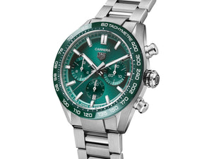 TAG Heuer Carrera Heuer 02 Automatic Chronograph (Green Dial / 44mm)