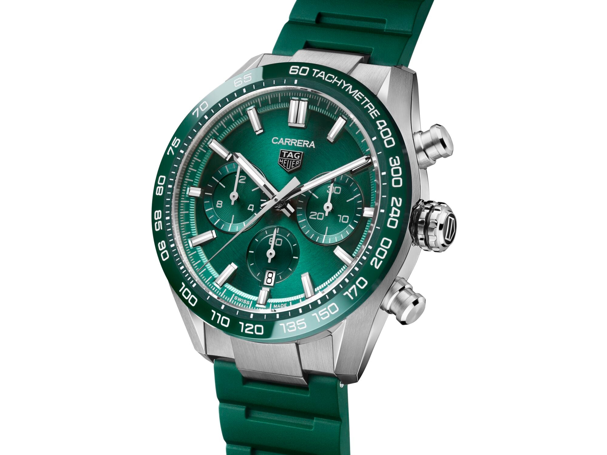 TAG Heuer Carrera Heuer 02 Automatic Chronograph (Green Dial / 44mm)