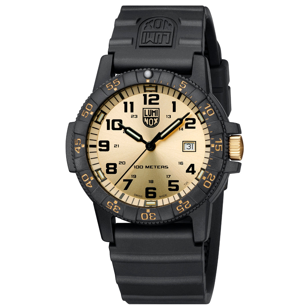 Leatherback SEA Turtle Giant, 44MM - Gold Dial
