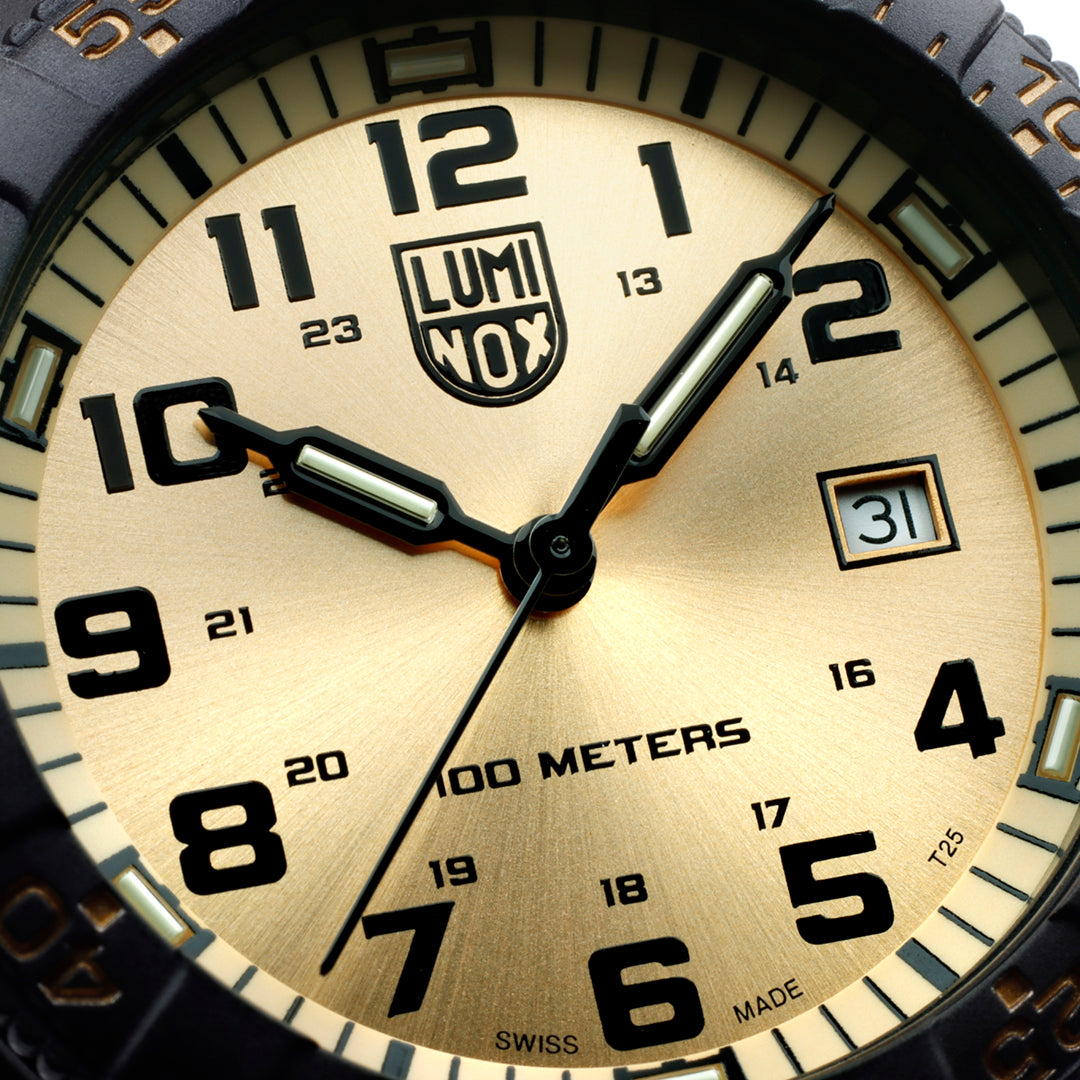 Leatherback SEA Turtle Giant, 44MM - Gold Dial