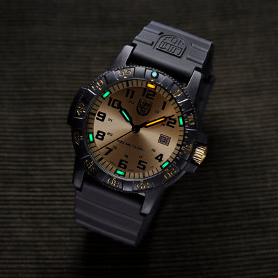Leatherback SEA Turtle Giant, 44MM - Gold Dial