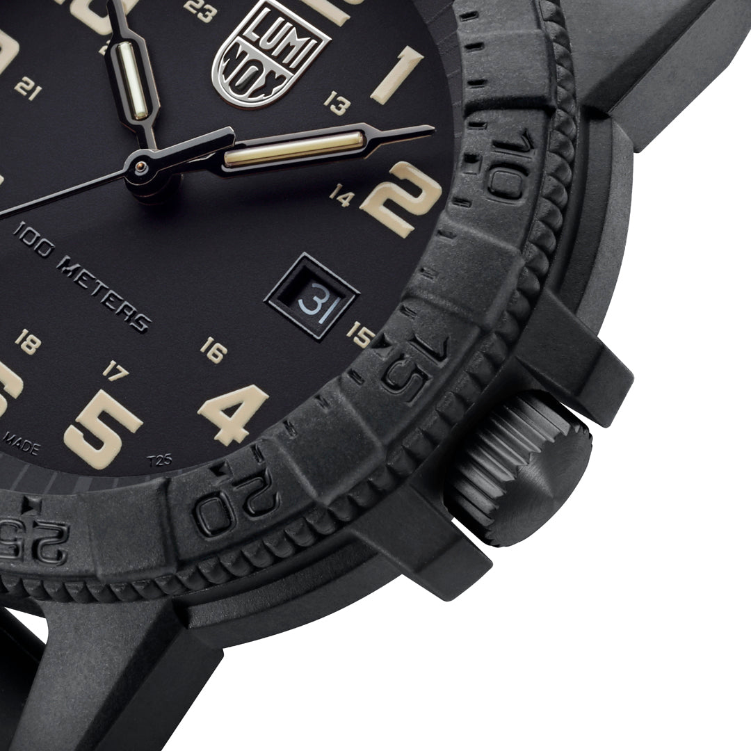 Leatherback SEA Turtle Giant, 44MM - Black Dial (Sand Markers)