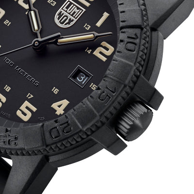 Leatherback SEA Turtle Giant, 44MM - Black Dial (Sand Markers)