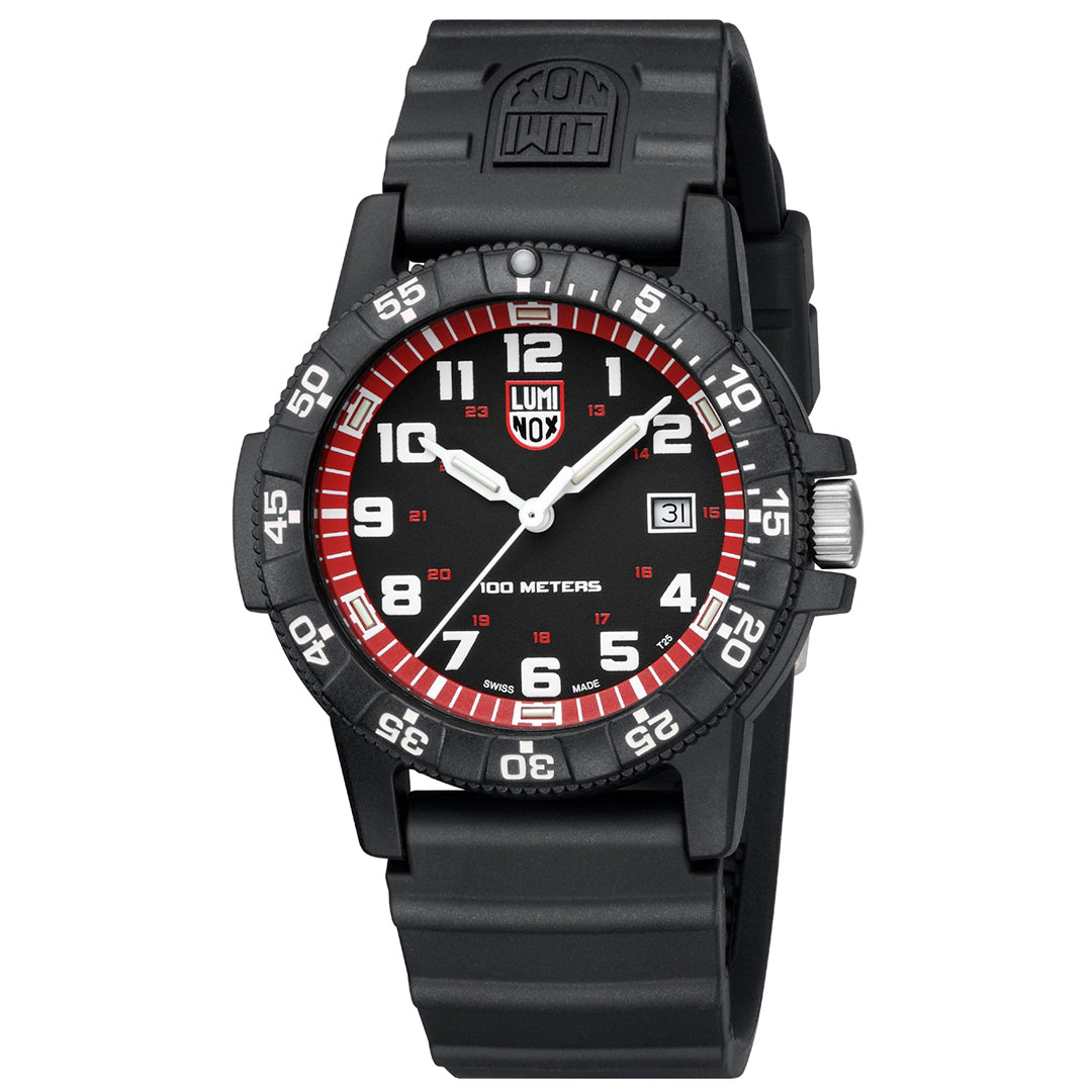 Leatherback SEA Turtle Giant, 44MM - Black/Red Dial
