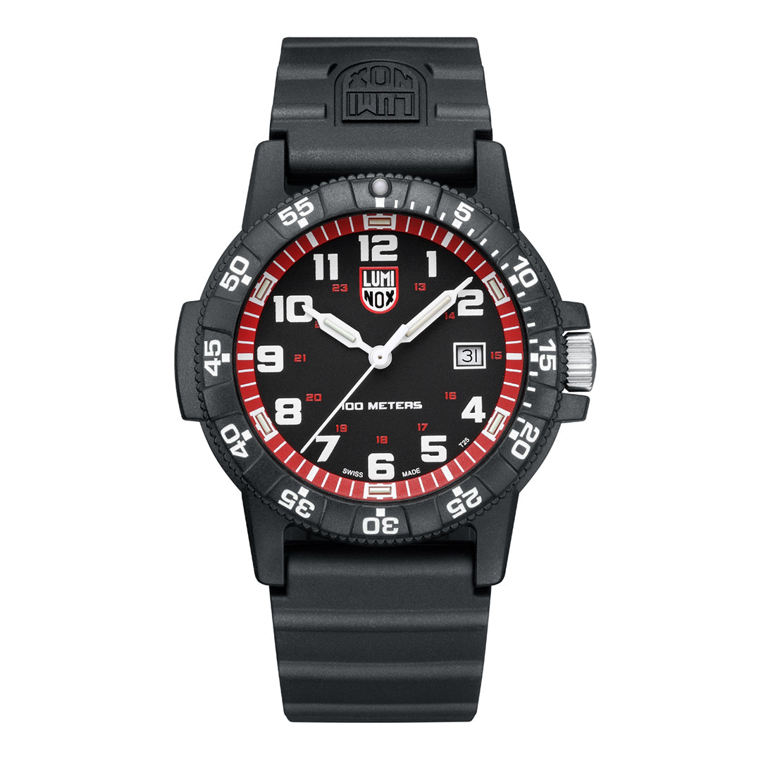 Leatherback SEA Turtle Giant, 44MM - Black/Red Dial
