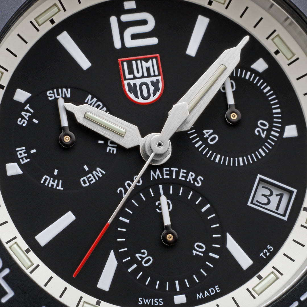 Pacific Diver Chronograph, 44MM - Black/White Dial