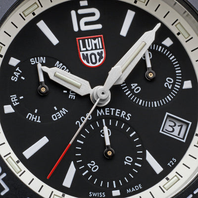 Pacific Diver Chronograph, 44MM - Black/White Dial