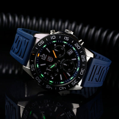 Pacific Diver Chronograph, 44MM - Blue/Black Dial