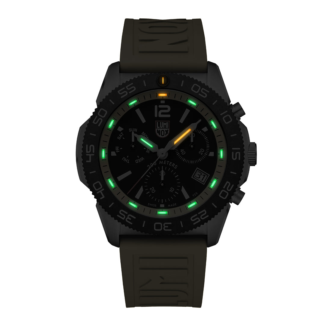 Pacific Diver Chronograph, 44MM - Black/Yellow Dial