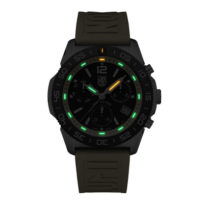 Pacific Diver Chronograph, 44MM - Black/Yellow Dial