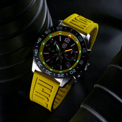 Pacific Diver Chronograph, 44MM - Black/Yellow Dial
