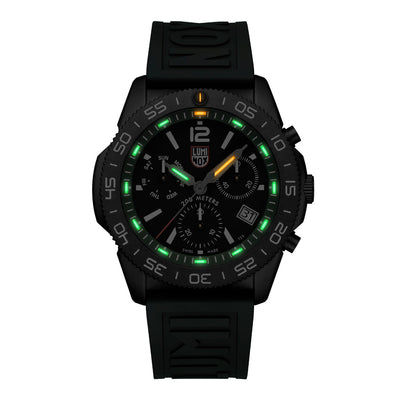 Pacific Diver Chronograph, 44MM - Black/Green Dial