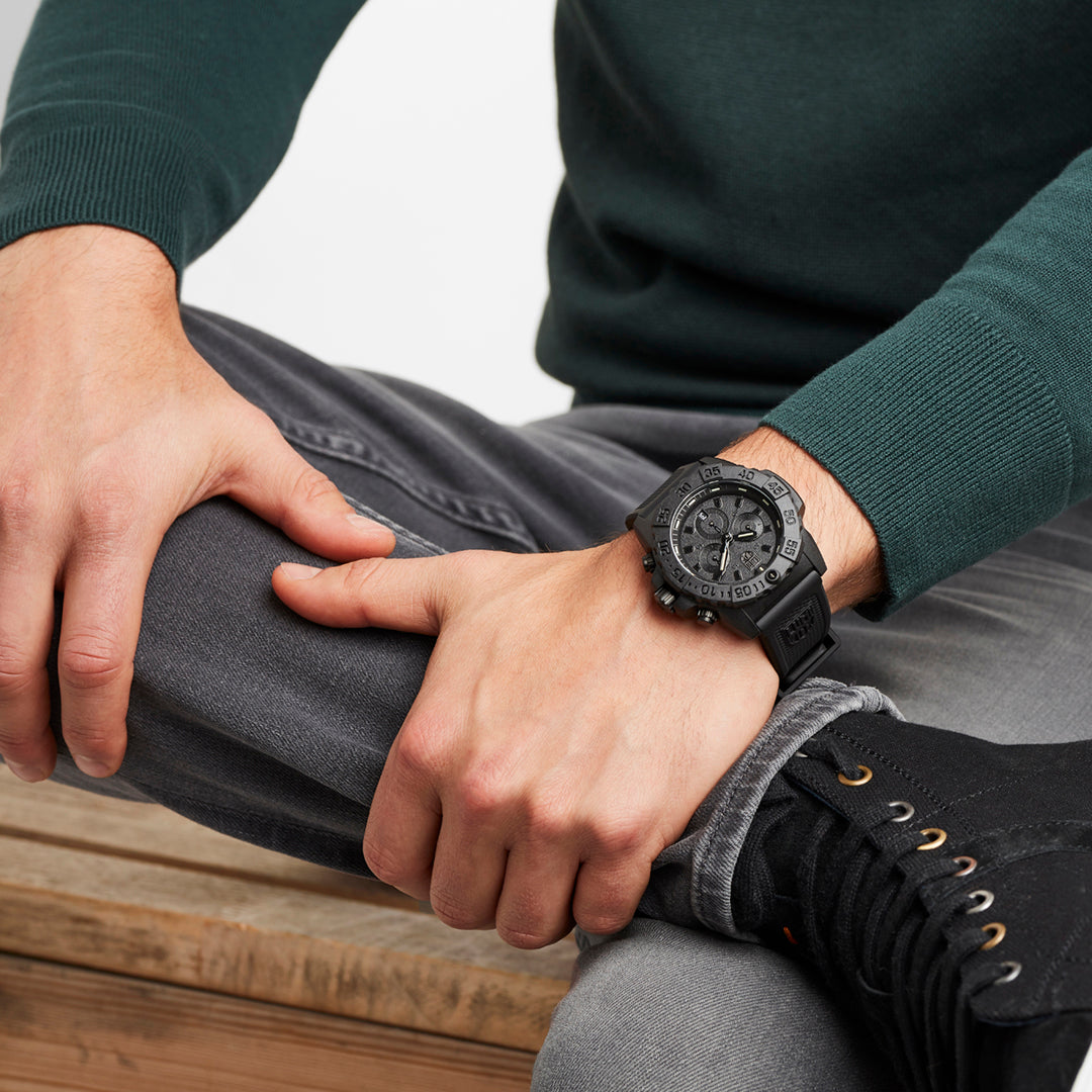 Navy SEAL Chronograph, 44MM - Black Dial (Black-Out)